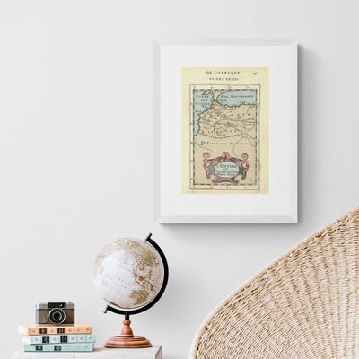 Affiches - Poster of an old map of Morocco - 1683 - THE VINTAGE FACTORY - AFFICHES EXCLUSIVES MADE IN MOROCCO