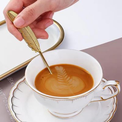 Accessoires thé et café - Cuillère "Plume" - Thé, Café, Dessert - 4 couleurs - SOSTRAW & SMARTTHINGS