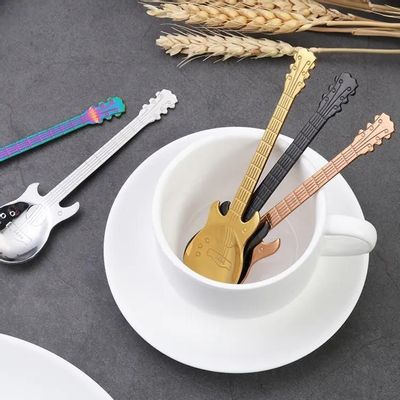 Tea and coffee accessories - Guitar spoon - Tea, Coffee, Dessert - 4 colors available - SOSTRAW & SMARTTHINGS