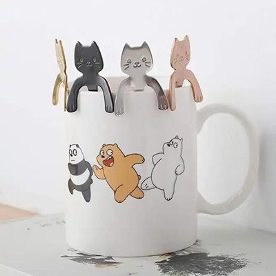 Tea and coffee accessories - Cat Spoon - Tea, Coffee & Dessert - 4 available colors - SOSTRAW & SMARTTHINGS