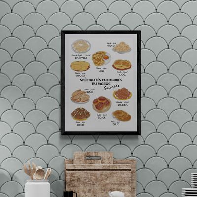 Poster - Poster: the sweet culinary specialties of Morocco - THE VINTAGE FACTORY - AFFICHES EXCLUSIVES MADE IN MOROCCO