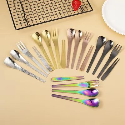 Tea and coffee accessories - Straight Hammered Spoon - Tea, Coffee, Dessert - 4 colors - SOSTRAW & SMARTTHINGS