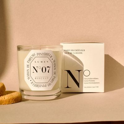 Bougies - Bougie Parfumée 180g N°07 - Biscuit d'Enfance - LUMEN • HOME FRAGRANCES HOUSE 🇫🇷