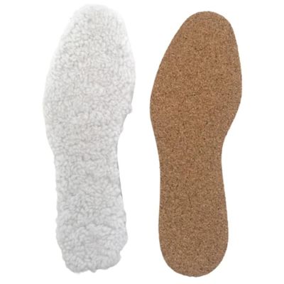 Leather goods - White Natural Sheepskin Insole With Cork Underside - MAISON THURET