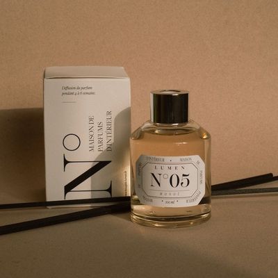 Scent diffusers - Refillable Reed Diffuser 100ml N°05 - Tropical Monoï - LUMEN • MAISON DE PARFUMS D'INTÉRIEUR