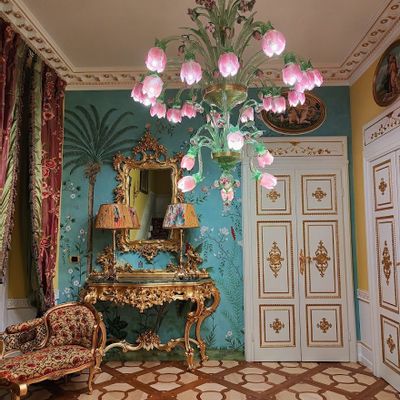 Plafonniers - Lustre Floral en Verre de Murano  – Élégance et Tradition Artisanale - BOTTEGA VENEZIANA