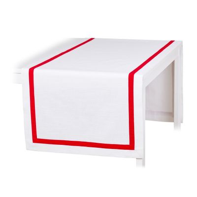 Table cloths - Runner Red Stripes 50x150 - ROSEBERRY HOME