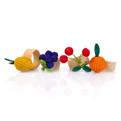 Napkins - Napkins rings Rainbow Fruits - ROSEBERRY HOME