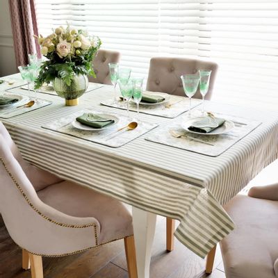 Table cloths - Tablecloth Dandy Green 130x300 - ROSEBERRY HOME