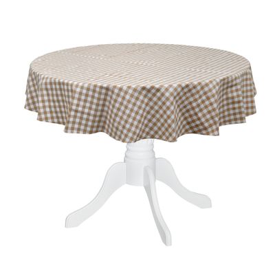 Nappes - Nappe de table Beige Gingham - 160 cm - ROSEBERRY HOME