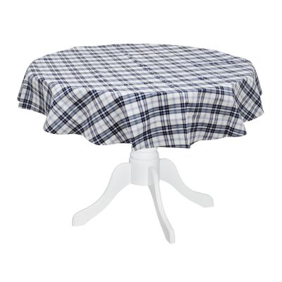 Table cloths - Tablecloth Blue Plaid - 130 cm x 300 cm  - ROSEBERRY HOME