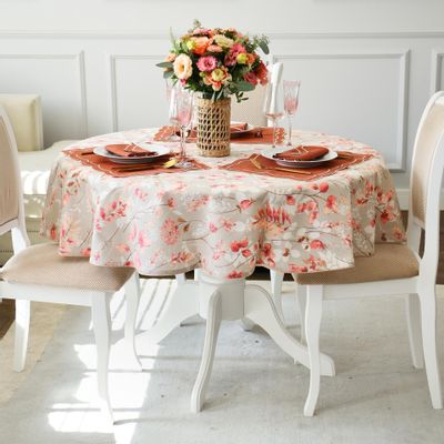 Nappes - Nappe de table Wild Rose round - ⌀ 160 cm - ROSEBERRY HOME