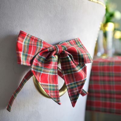 Nappes - Nappe de table Red Tartan rounded 160 - ROSEBERRY HOME