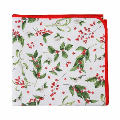 Linge de table textile - Chemin de table festif en coton Very Merry Christmas - ROSEBERRY HOME
