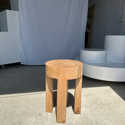 Tabourets - Bout de canapé monoxyle quadripode en manguier naturel - OFFICE OBJETS