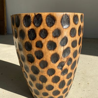 Stools - Spotted end table in monoxyl solid wood  - OFFICE OBJETS