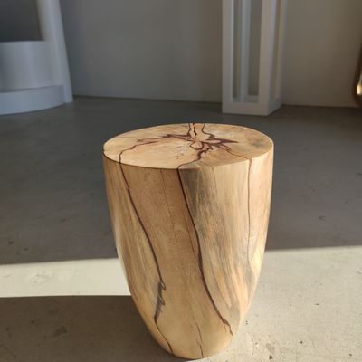 Stools - End table, stool or side table in solid tamarind (monoxyle) - OFFICE OBJETS