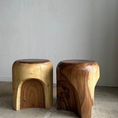 Stools - End of sofa, stool or monoxyl side table in solid suar - OFFICE OBJETS