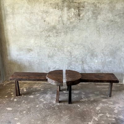 Benches - Modular bench or coffee table in 2 parts L:2m W:60 H:46 - OFFICE OBJETS