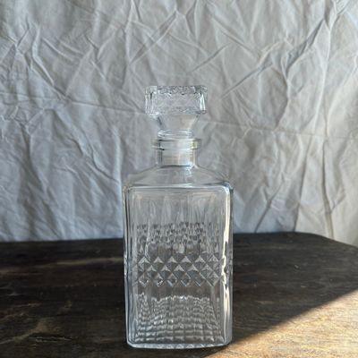 Carafes - Carafe à whisky frise pointes de diamant H23 - OFFICE OBJETS