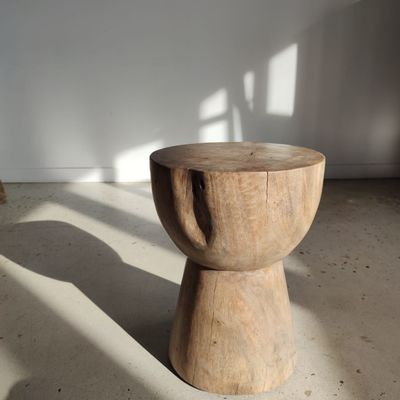 Stools - Monoxyl end table in mango wood - OFFICE OBJETS