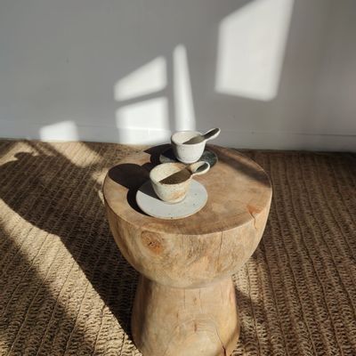 Tabourets - Bout de canapé monoxyle en manguier - OFFICE OBJETS