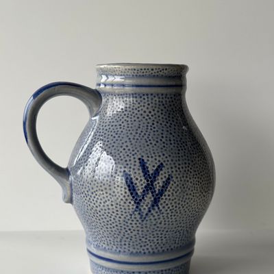 Carafes - West Germany blue carafe H19.5 - OFFICE OBJETS