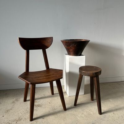 Chairs - Solid wood chair with hexagonal seat - OFFICE OBJETS