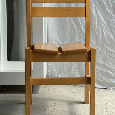 Chairs - Vintage pine chair, old ski resort furniture - OFFICE OBJETS