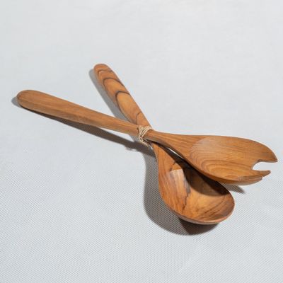 Couverts & ustensiles de cuisine - Couverts à salade en bois monoxyle naturel - OFFICE OBJETS