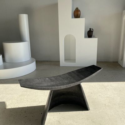 Armchairs - Minimal designer armchair in black wood - OFFICE OBJETS