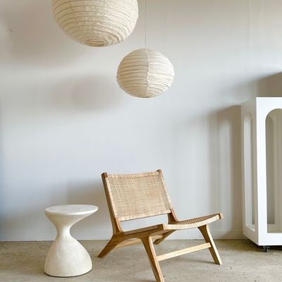 Armchairs - Reclining armchair in natural wood and woven rattan - OFFICE OBJETS