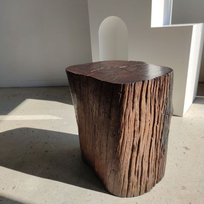 Tabourets - Grand bout de canapé, tabouret, mobilier modulaire en bois de fer massif - OFFICE OBJETS