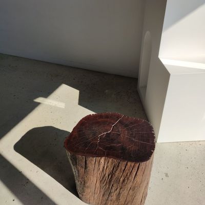 Tabourets - Grand bout de canapé, tabouret, mobilier modulaire en bois de fer massif - OFFICE OBJETS