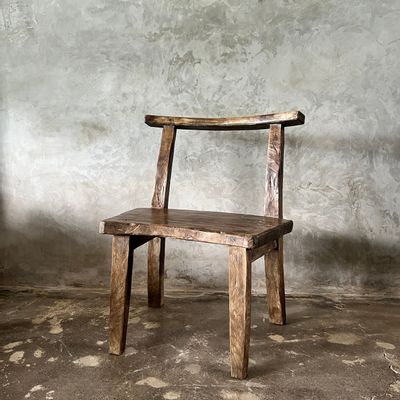 Armchairs - Large old teak chair or armchair H84 L60 - OFFICE OBJETS