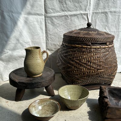 Shopping baskets - Large Indonesian artisanal fisherman's basket  - OFFICE OBJETS