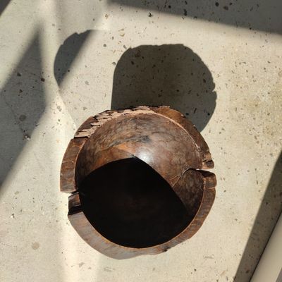 Objets de décoration - Grande coupe en teck ancien (1) - OFFICE OBJETS