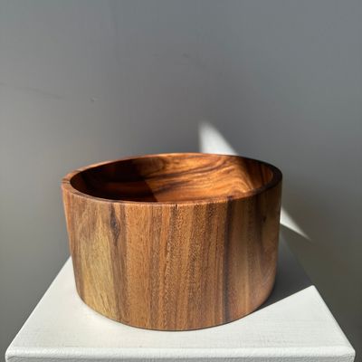 Decorative objects - Large bowl in monoxyl teak H:15 D:30 - OFFICE OBJETS