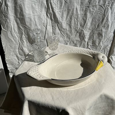 Platter and bowls - Large Italian goose-shaped dish 49cm - OFFICE OBJETS