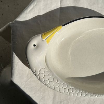 Plats et saladiers - Grand plat italien en forme d'oie 49cm - OFFICE OBJETS