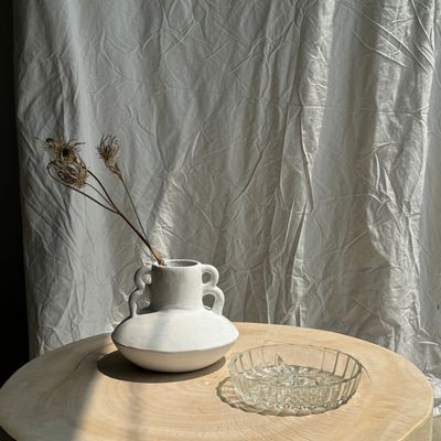 Plats et saladiers - Grande coupelle classique en verre à 3 compartiments - OFFICE OBJETS