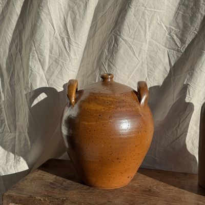 Carafes - Large round stoneware jar - OFFICE OBJETS