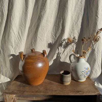 Carafes - Grande jarre ronde en grès - OFFICE OBJETS