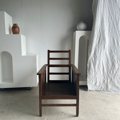 Fauteuils - Large fauteuil en bois à dossier inclinable réglable - OFFICE OBJETS