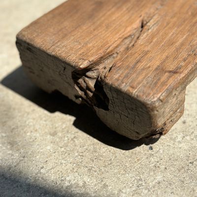 Tabourets - Mini tabouret d'appoint en teck asiatique blond - OFFICE OBJETS