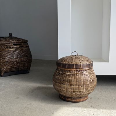 Shopping baskets - Small Indonesian artisanal fisherman's basket  - OFFICE OBJETS