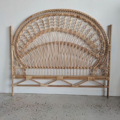 Headboards - Peacock rattan headboard, L:160cm, H:141cm - OFFICE OBJETS