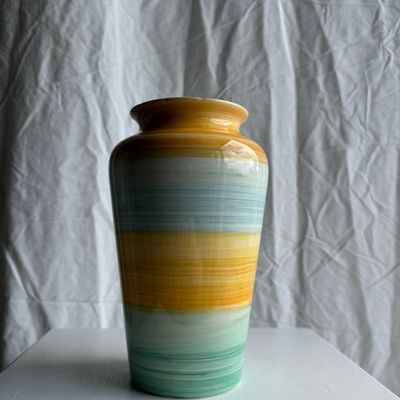 Vases - Vase années 90 vert, jaune, bleu - OFFICE OBJETS