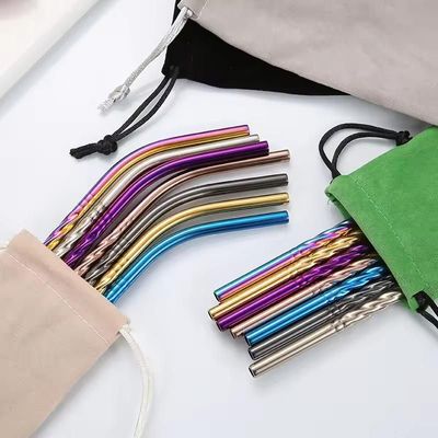 Kitchen utensils - Twist reusable straw - Straight/Stainless Steel - 6 colors - SOSTRAW & SMARTTHINGS