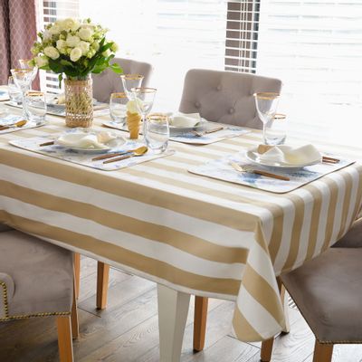 Linge de table textile - Nappe de table Dandy Beige - ROSEBERRY HOME